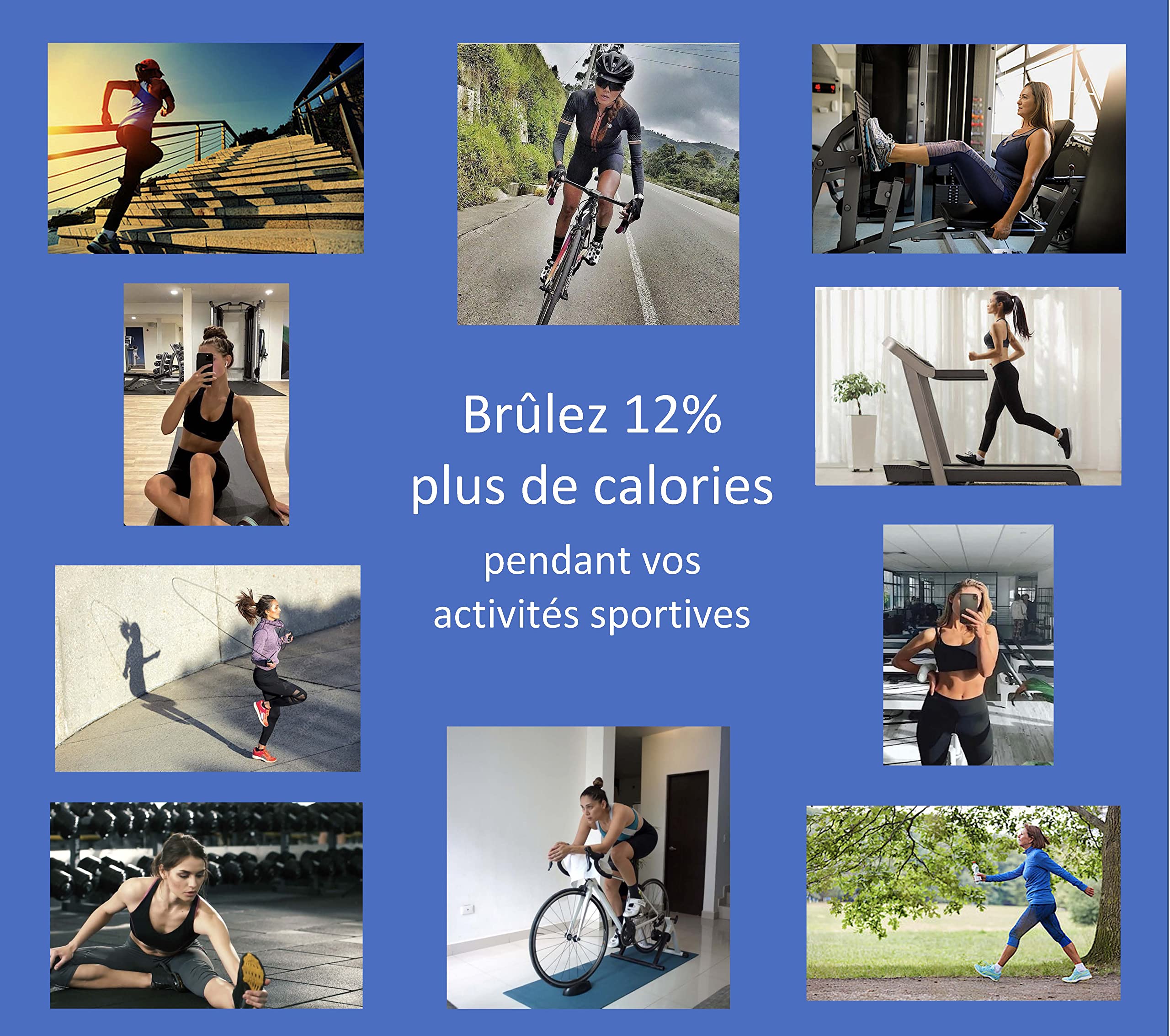 Sport – Brûle Calories Perte de Poids – Gaine Culotte Mi-Cuisse Taille Haute Ventre Plat – Tonifiant Minceur Sculptant Fitness Amincissant Exercice – Femme – Maintien Moyen Ferme ou Ferme