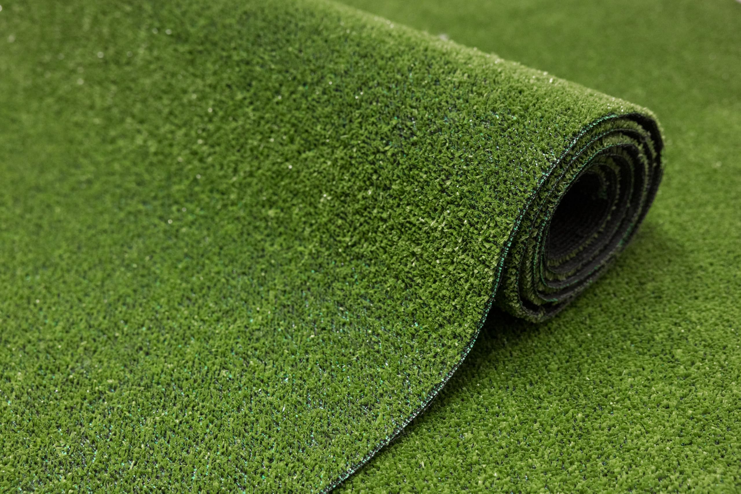 Kunstrasen Ascot New Rasenteppich für Garten Balkone Terrassen Wintergärten 300x300 cm - Höhe: 5 mm Wasserdurchlässig Grün Artificial Grass, Outdoor Kunstrasen Rollrasen mit Meterware