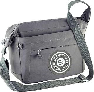 Storite Portable Nylon Stylish Small Multi-Pocket Zip Closure Sling Cross Body Travel Messenger One Side Shoulder Bag for ... Price In India