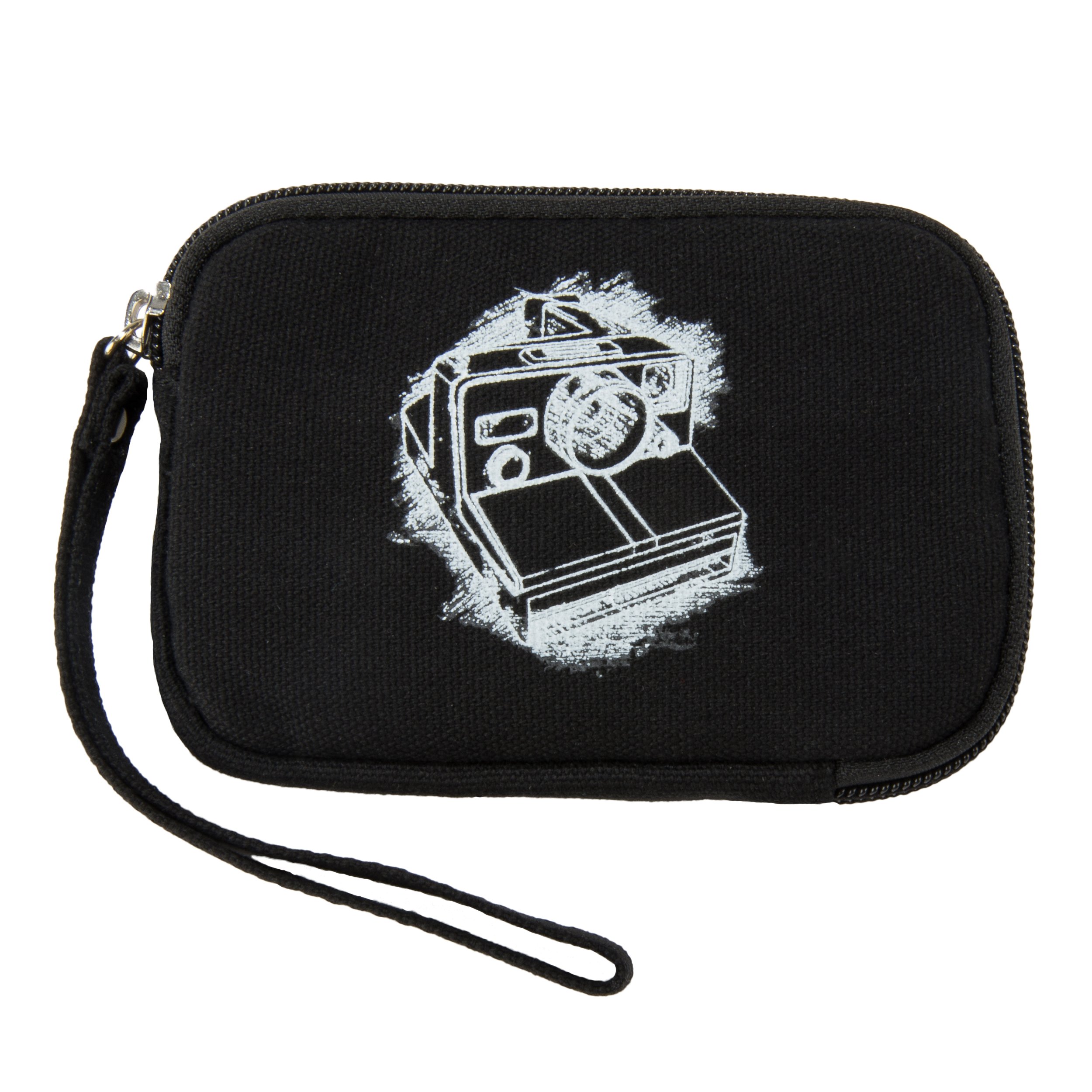 Protective Canvas Camera Pouch Case for Canon PowerShot Elph 360 190 180, Kodak PixPro FZ43 FZ53 (Black)