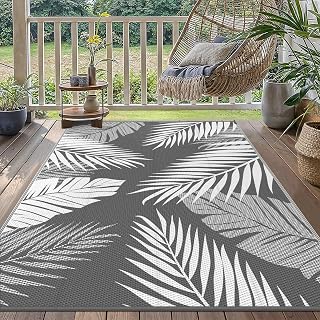 GENIMO Outdoor Teppich Wetterfest 120x180cm Plastik-Strohhalm Matte
