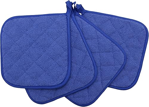 Miniatura 9 de Juego de 4 soportes de algodón para ollas de algodón, lavables a máquina, resistentes al calor, para uso diario, cocina, almohadillas calientes,