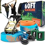 Trailblaze Slackline Kit with Tree Protectors | Slack Lines for Backyard for Kids and Adults | Tight Rope Line for Beginners Kids Slack Line Set | Double Slack Lines for Children 60ft