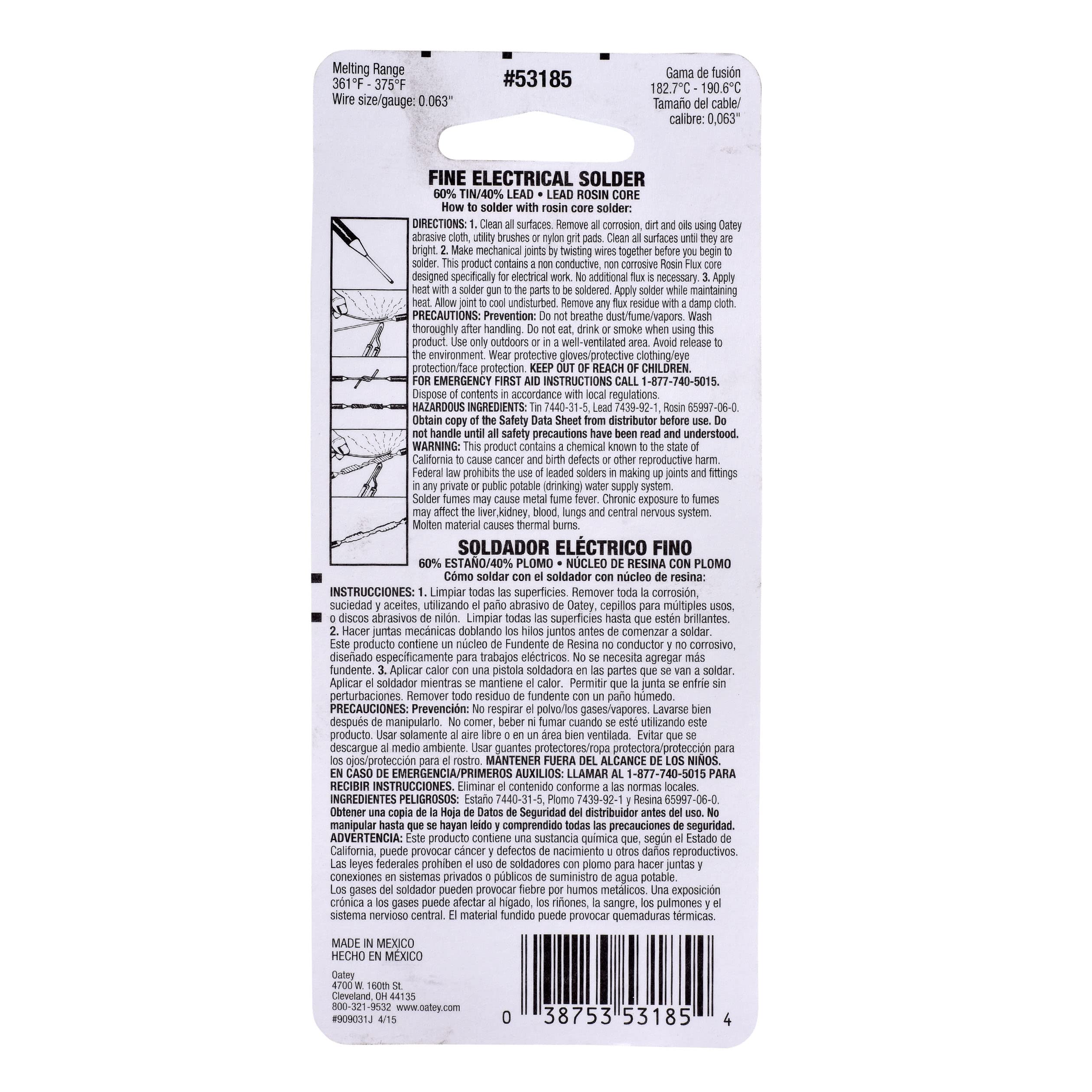 60/40 Rosin Core - Carded