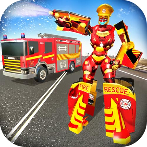 rescue heroes fire truck - Firefighter Robot Transform Truck: Rescue Hero