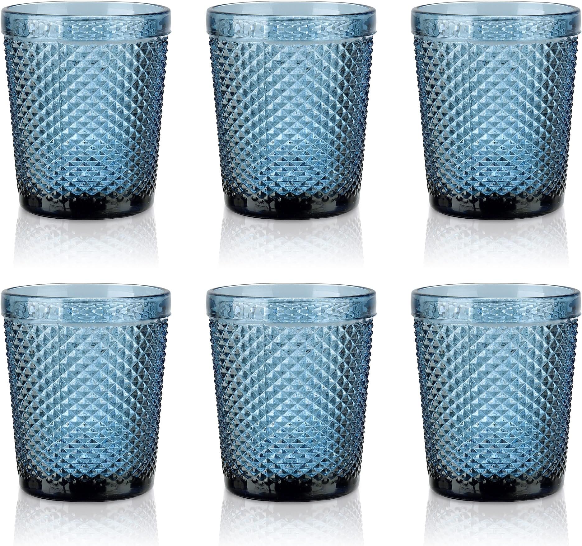 Bormioli Rocco Bicchieri Line Blu - Set Da 6 Per Acqua E Bevande