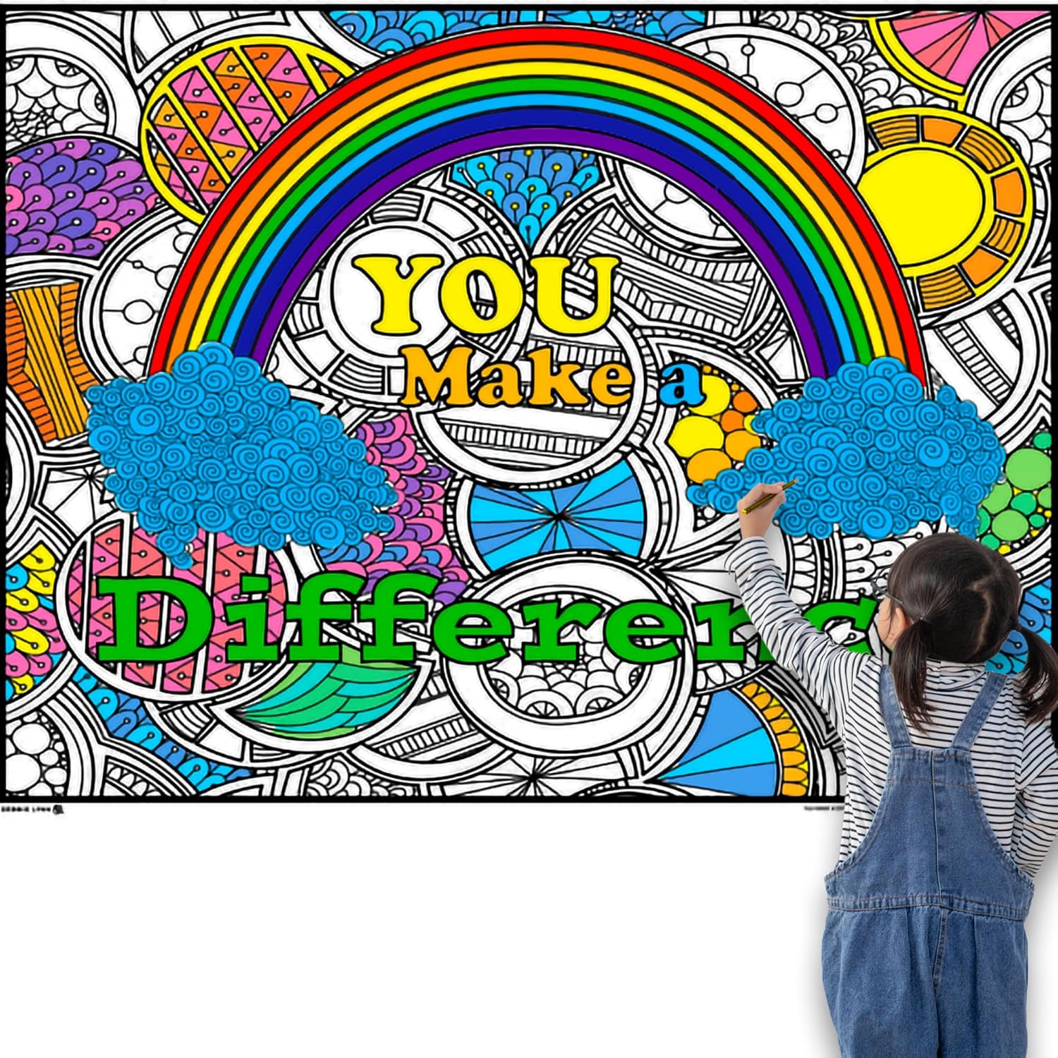 DEBBIE LYNN Giant Coloring Poster The Original Jumbo
