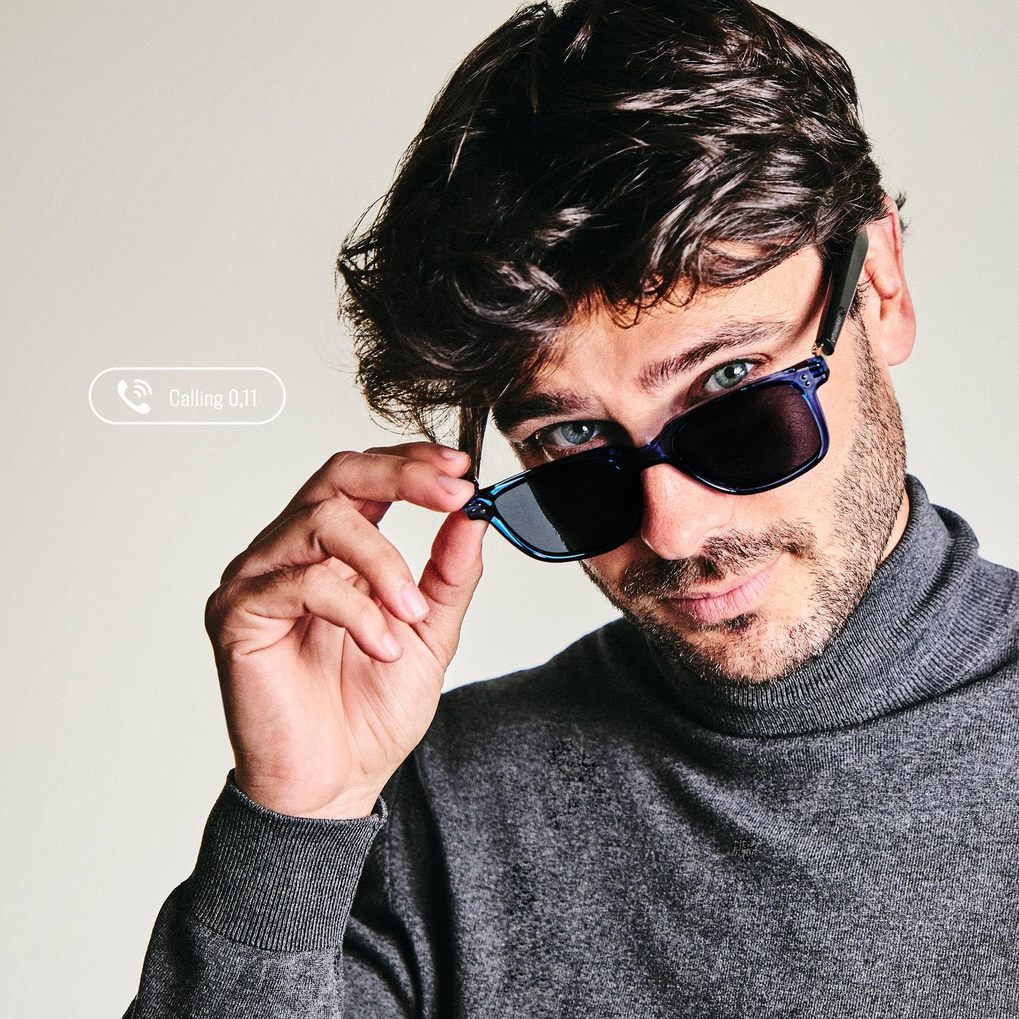 Energy Sistem Urban Music Sense - Occhiali da sole con connessione Bluetooth, lenti polarizzate con protezione UV400+ anti-raggi blu, microfono integrato, Hall Switch e certificato IPX5