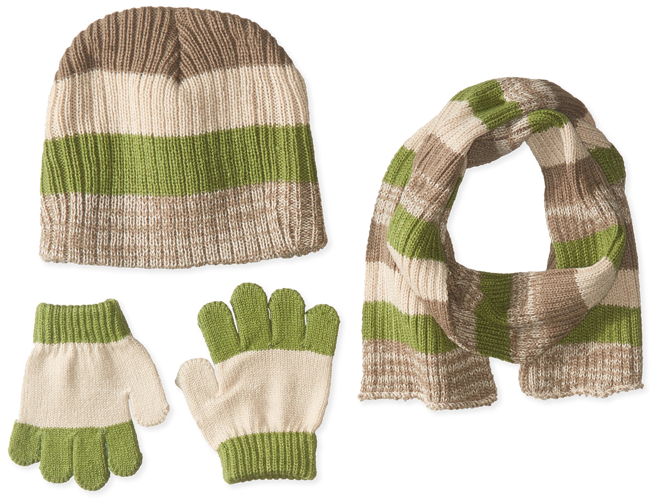 Toby & Company Boys' Pre-Twist Stripe Set, Green, One Size
