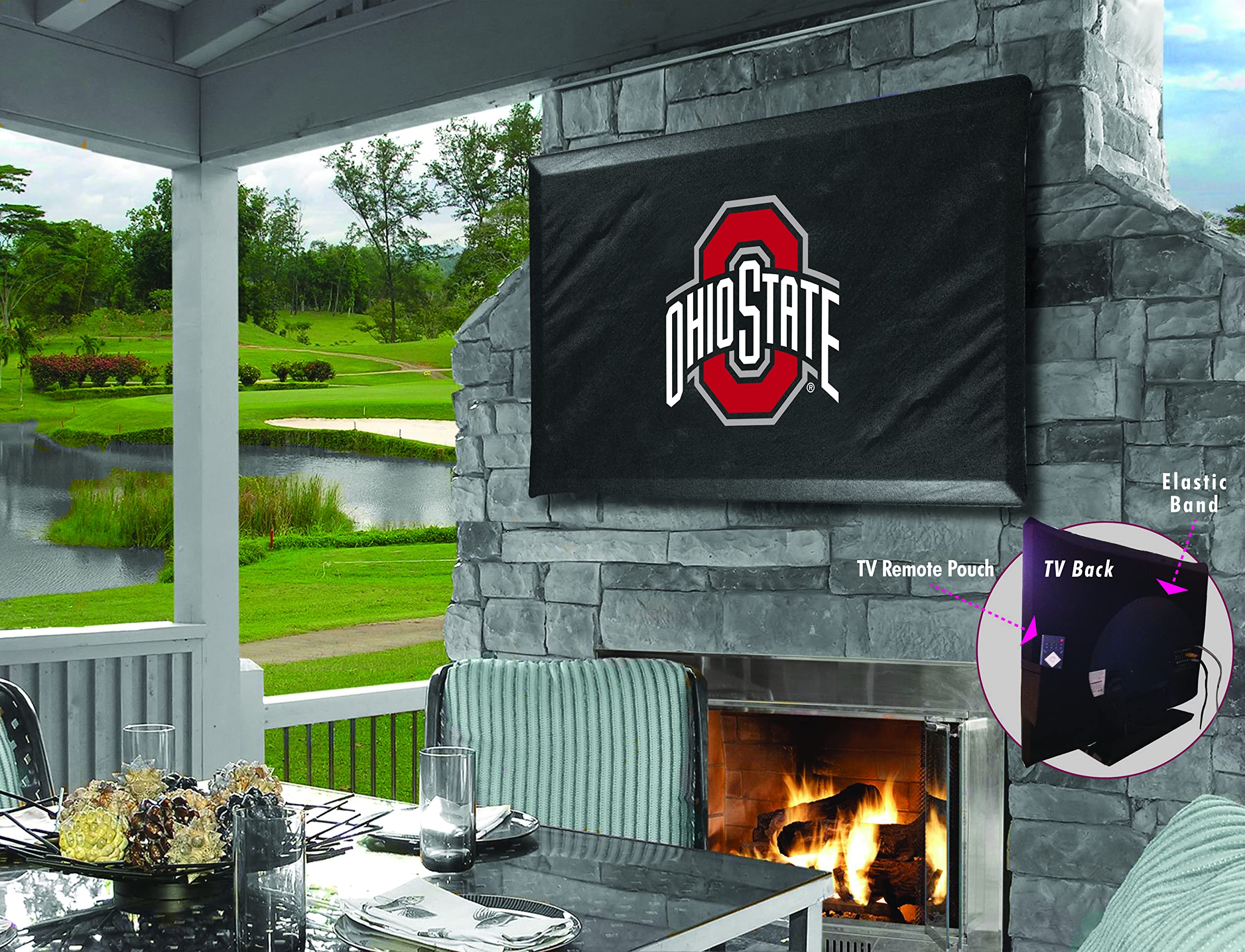 Holland Bar Stool Co. Ohio State University TV Cover for 50