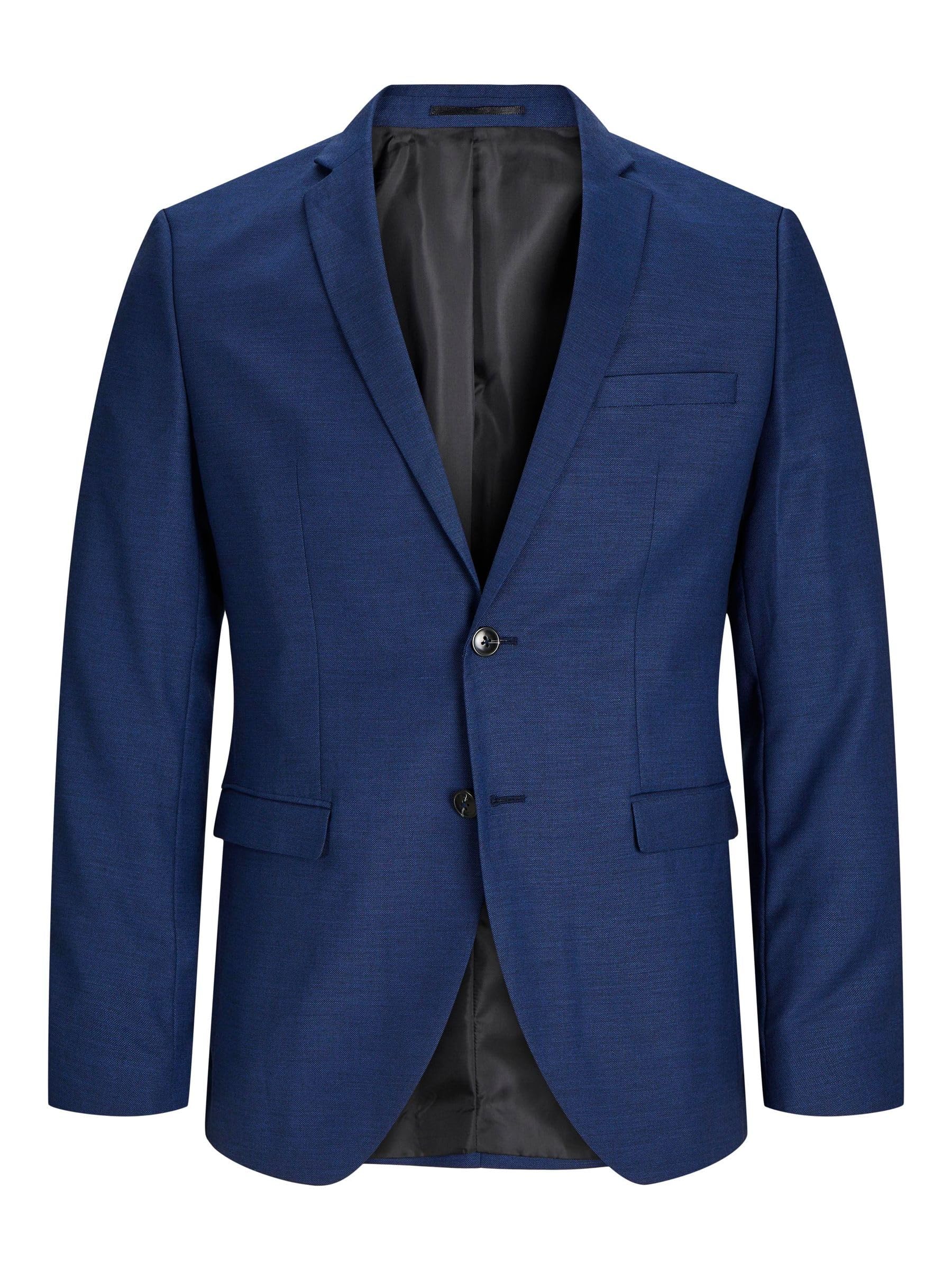 Jack&Jones Plus Giacca Da Uomo Jprsolaris Blazer Noos Pls, Blu Medievale, 64-image