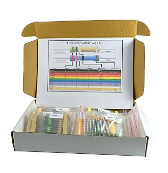 Electrobot EB-RES40 40 Value Resistor Kit, Pack of 1000 (1ohm - 1Mohm)