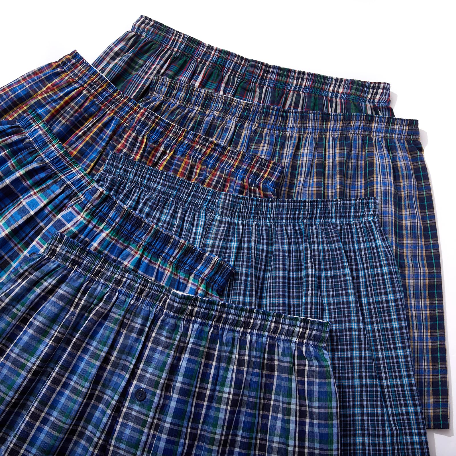 JupiterSecret Boxer Homme Coton 100% Calecon Homme Boxer Americain Homme Coton Doux et Respirant Calecon Homme Lot de 6 et 12