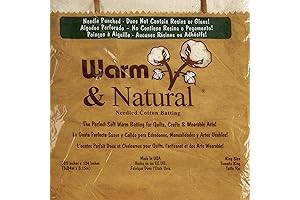Warm and Natural Cotton Batting, King Size