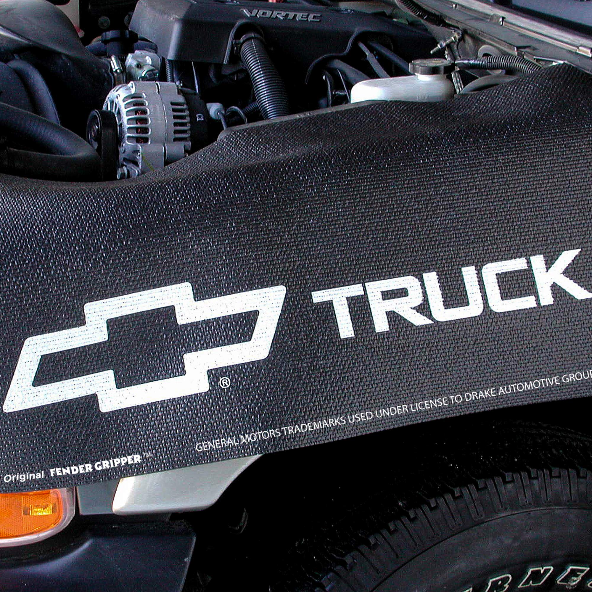 Fender Gripper Fedner Cover with Chevrolet Truck Logo | Officially Licensed by General Motors | Universal Fit | Standard Size 22