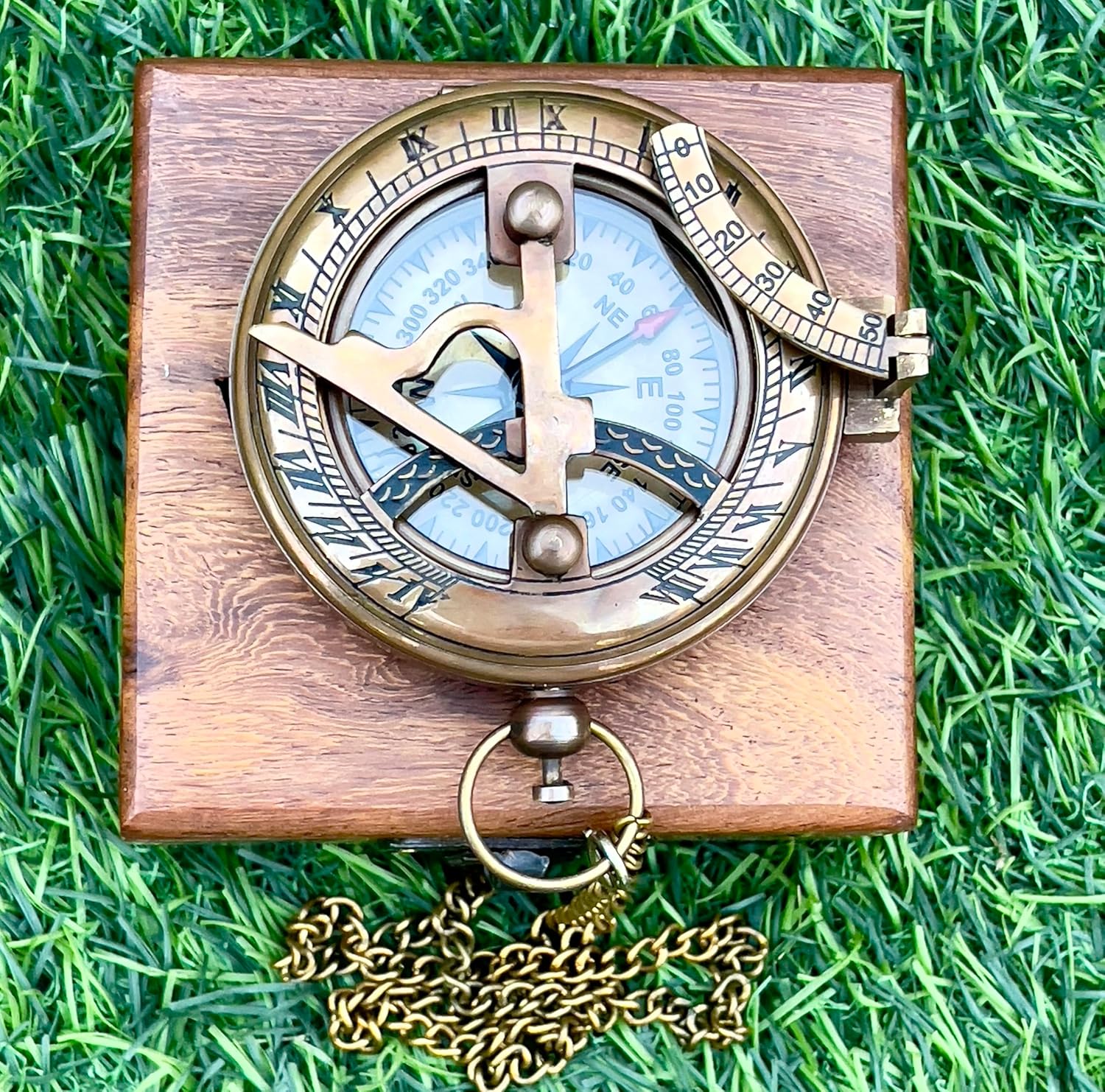 Son Gifts Mom and Dad, to My Son Compass Comes Grain Leather Case Brass Nautical - Personalized Sundial Compass, Birthday Gifts, Graduation Gifts