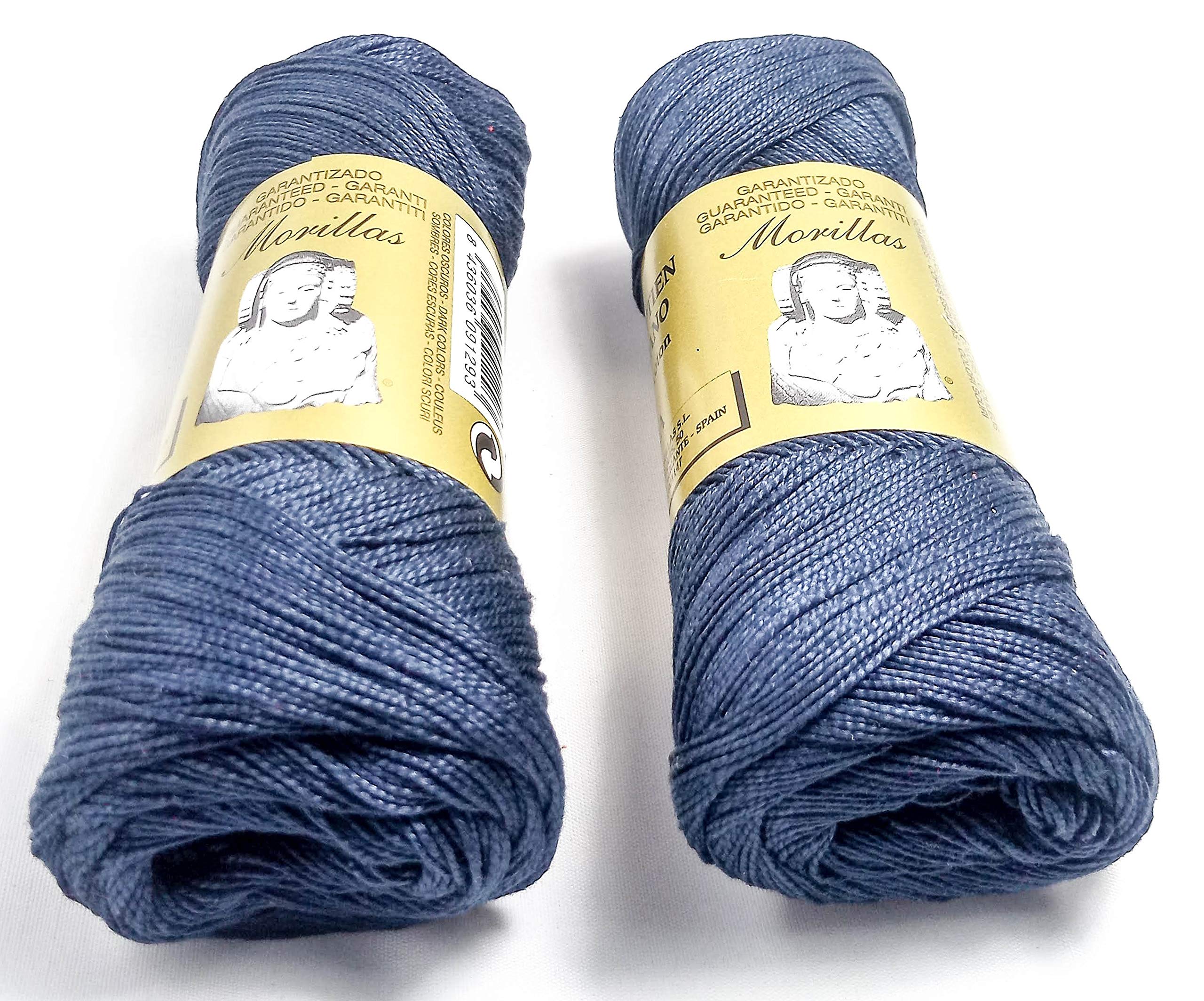 Confezione da 2 ZEPLINES Ne 5/2 marrone 17 cotone perlato