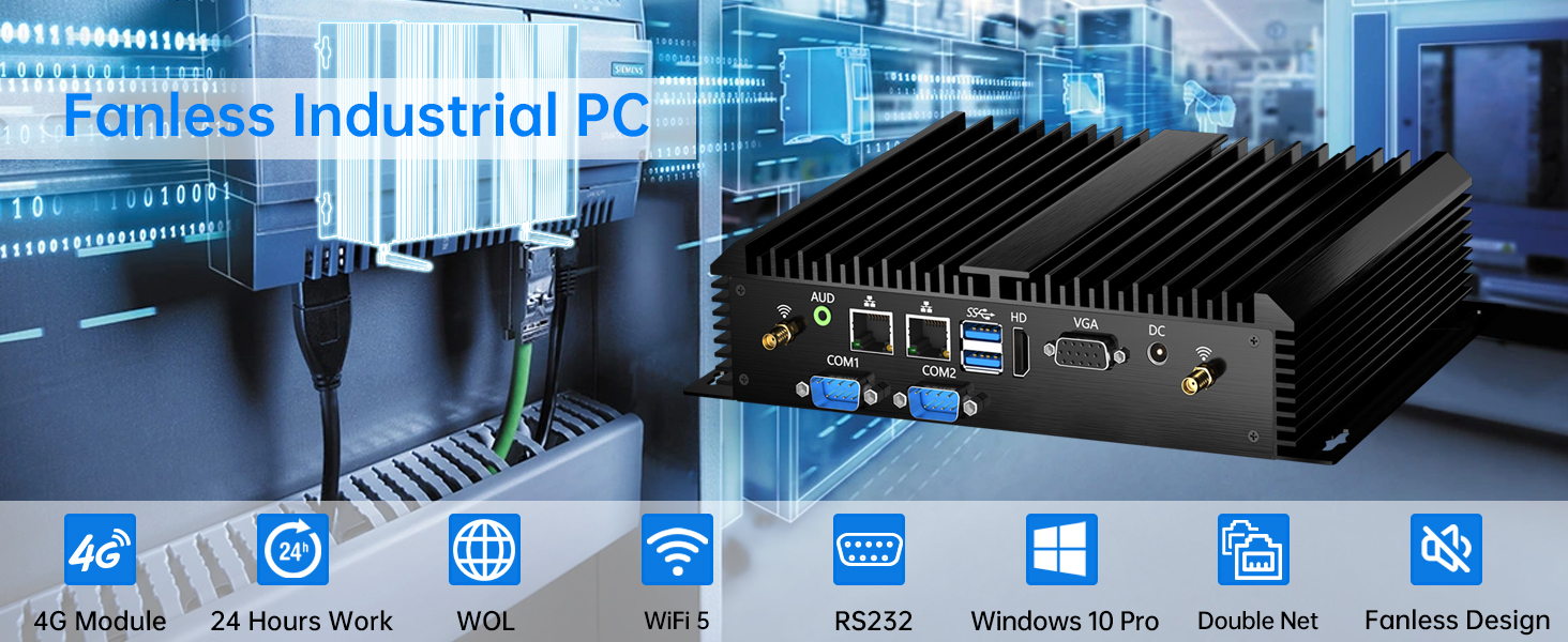 Amazon.com: msecore Fanless Industrial PC, Mini Computer with Core