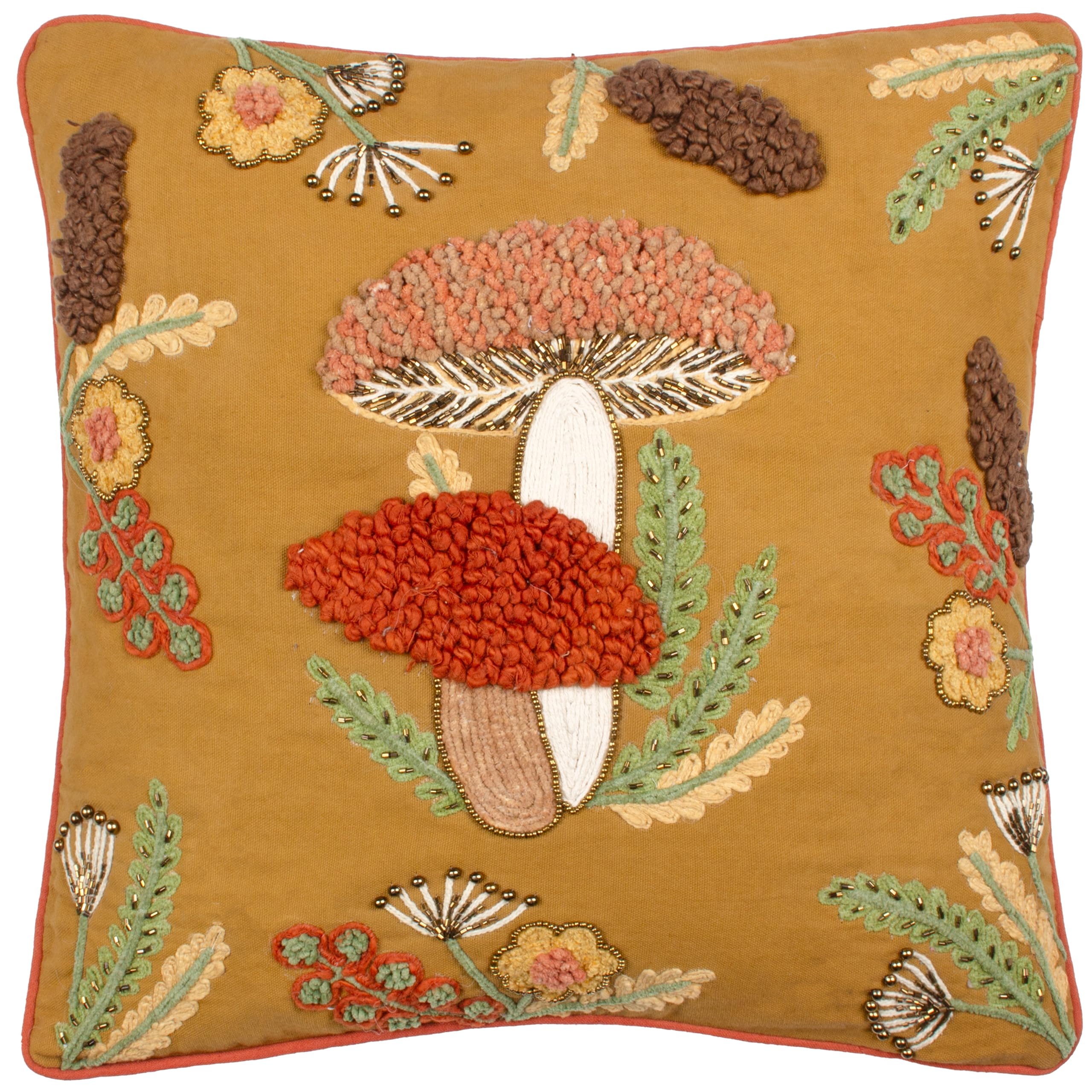 furn. Wylder Mushroom Dell Cushion Cover (Gold - 45x45cm) โ image 1