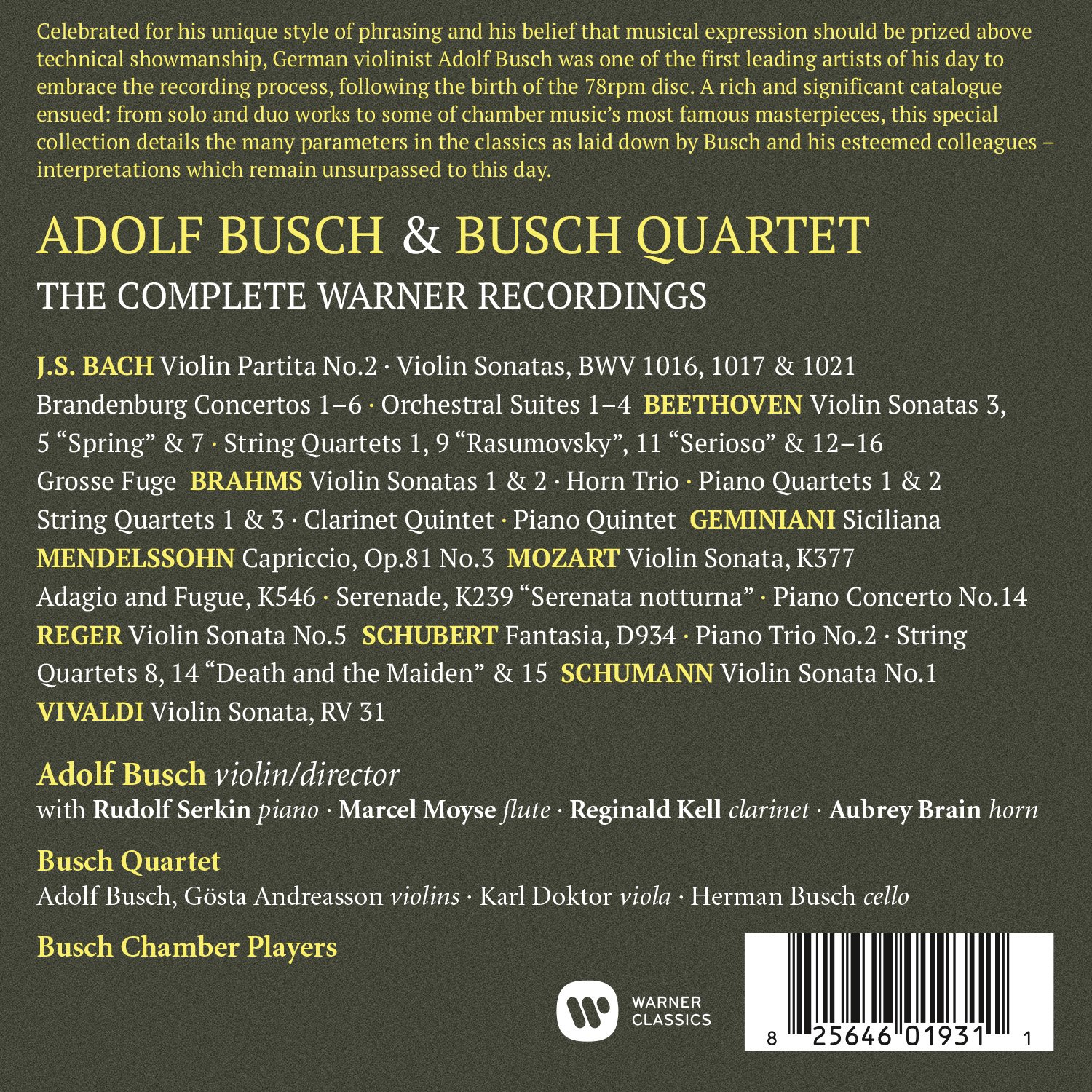 Complete Warner Recordings