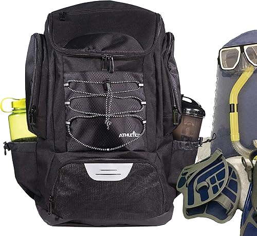 Miniatura 8 de Athletico Mochila de natación - Bolsa de natación con compartimentos húmedos y secos para nadar, playa, campamento, bolsas de piscina con funda para