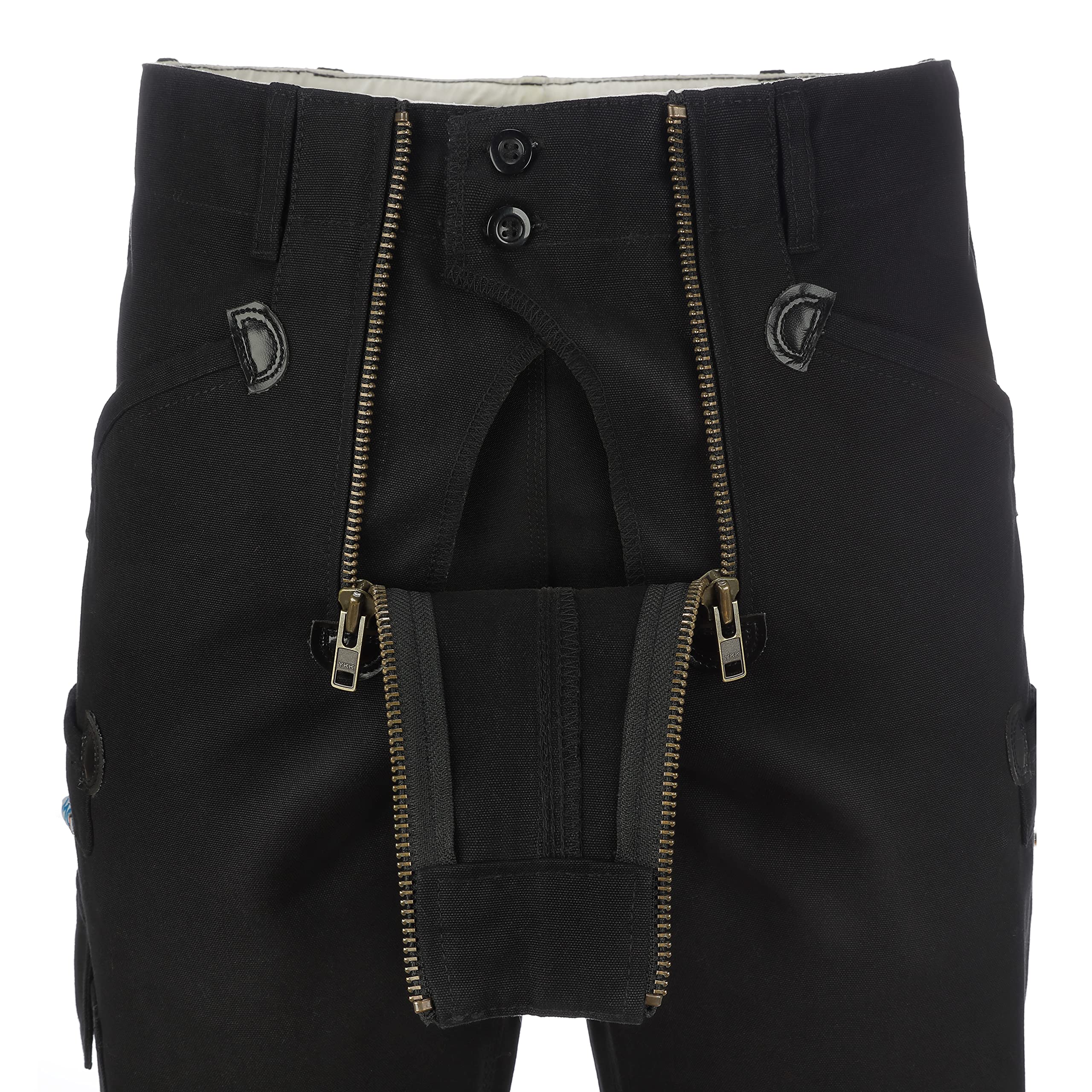 TMG Zunfthose Herren ohne Schlag – Dachdeckerhose aus 100% Baumwolle mit viel Stauraum, Zimmermannshose Herren mit Kniepolstertaschen aus Cordura Stoff - elastischer Dehnbund