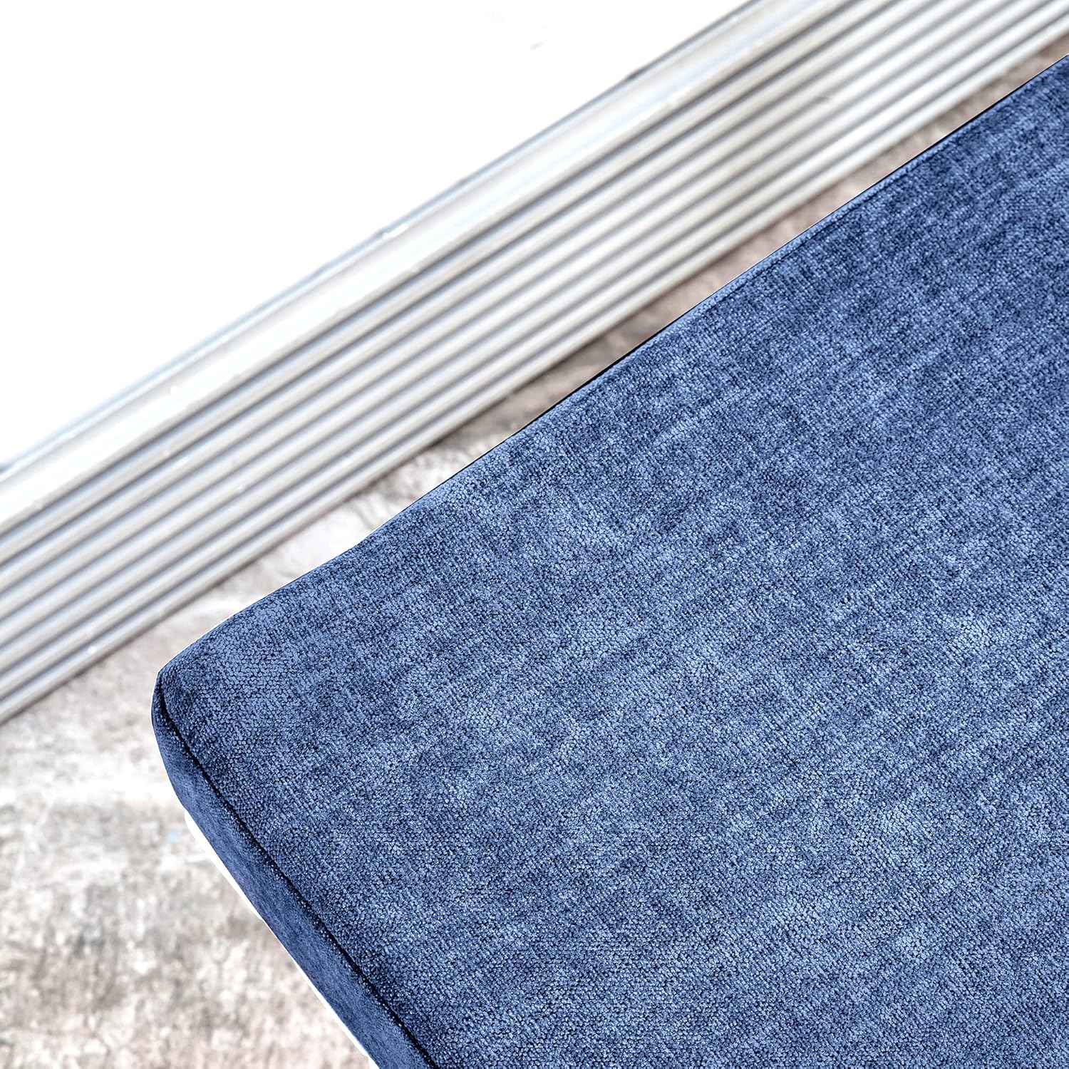 Loveboat Piano Bench Cushion, Washable Bench Pad for Shoe Storage, Window, Piano, Dining 30"x14"x2" Navy