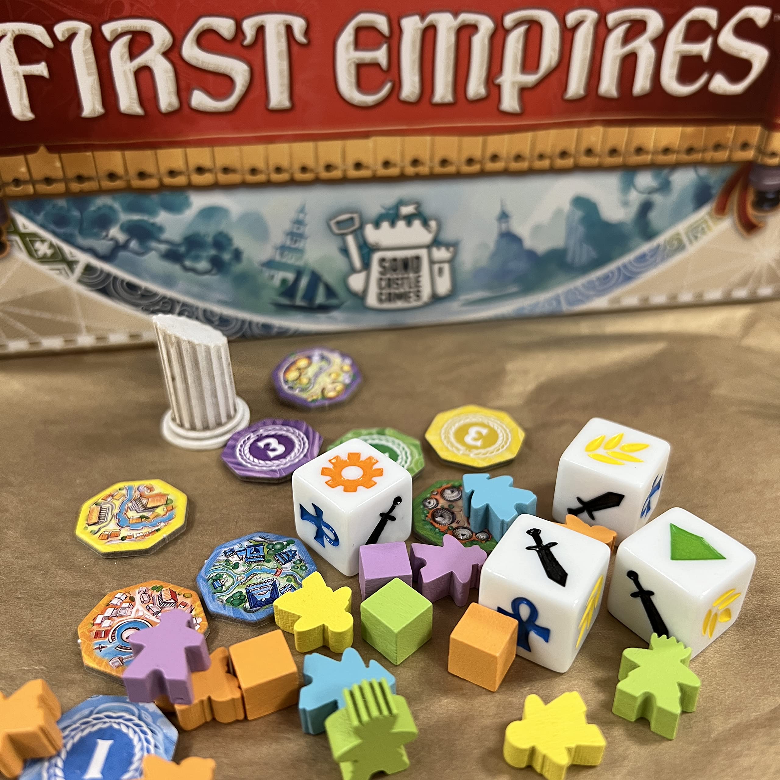 Asmodee - First Empires - Gioco da Tavolo Strategico, 2-5 Giocatori, 14+ Anni, Edizione in Italiano