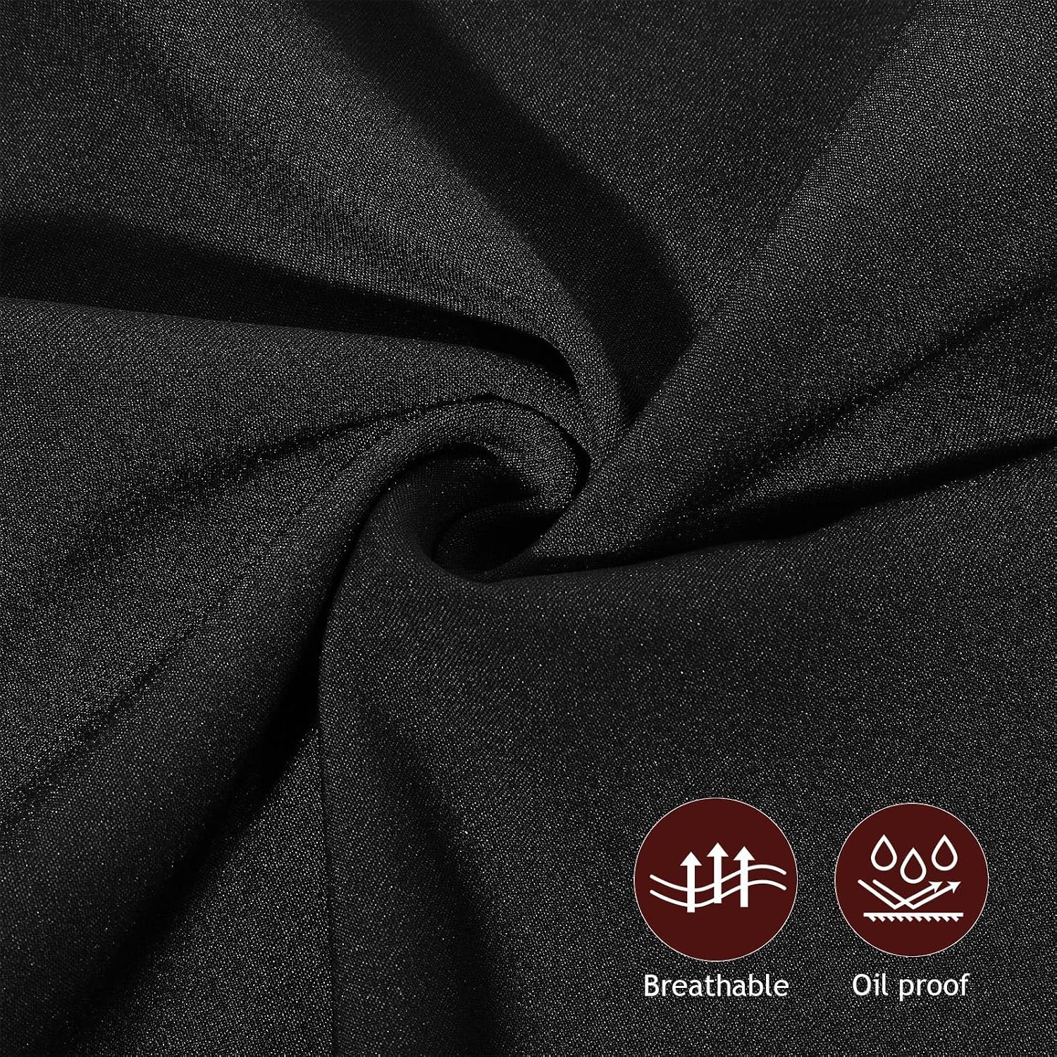 Chef Uniform Pants for Men - Black Breathable Kitchen Work Trousers with Breathable Design - Ideal for Professional Restaurants & Server Outfits Size XL