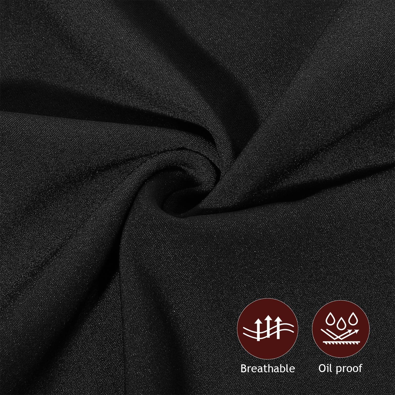 Adorainbow Pantalon Cuisine Noir pour Chef en Polyester-Coton Respirant et Facile à Laver, pour Hôtel et Restaurant, Taille M Confortable et Résistante