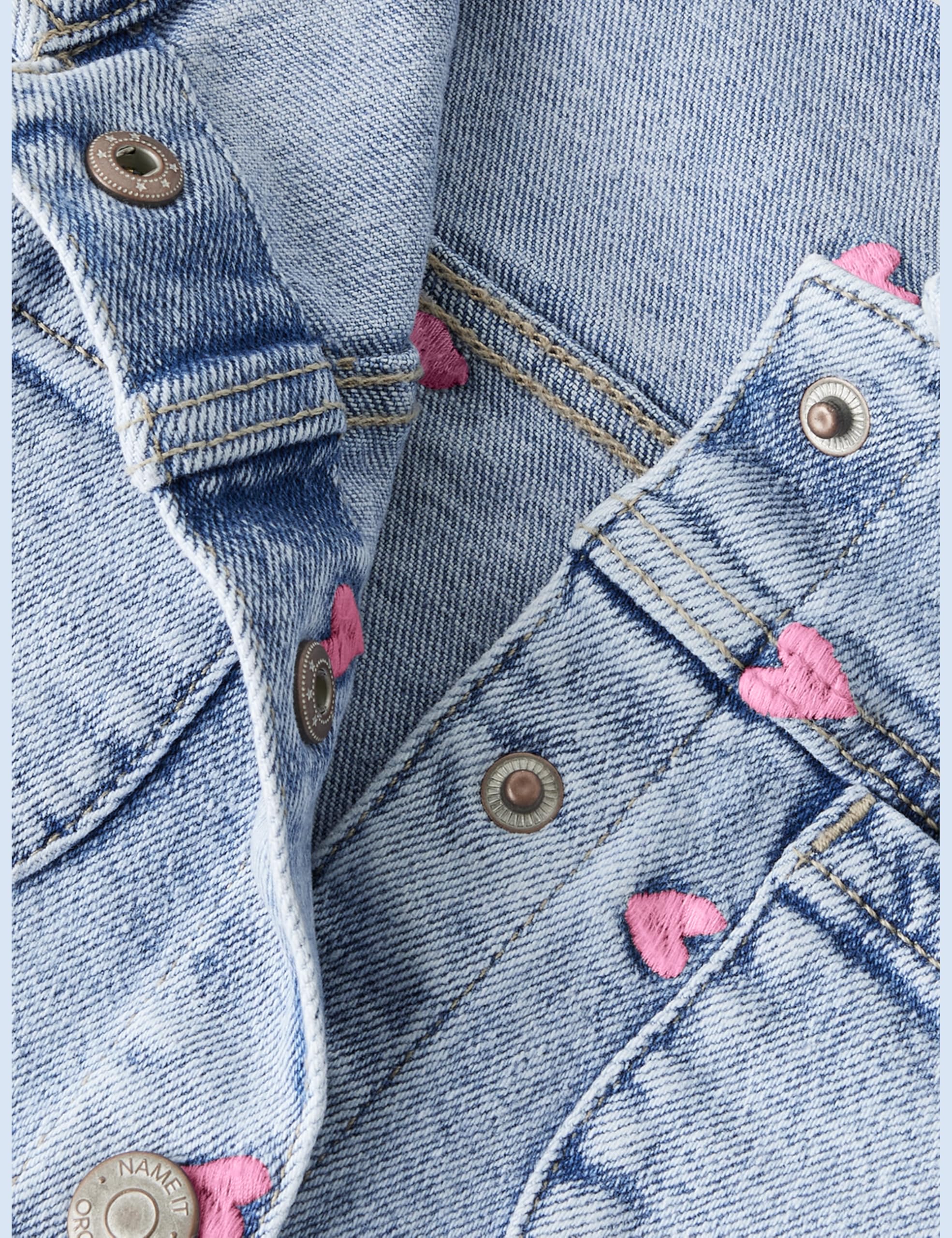 NAME IT Nmfelisa Dnm Emb Jacket 2633-fr T Nmfelisa Dnm Emb Jacket 2633-Fr T Niñas (Pack de 1)
