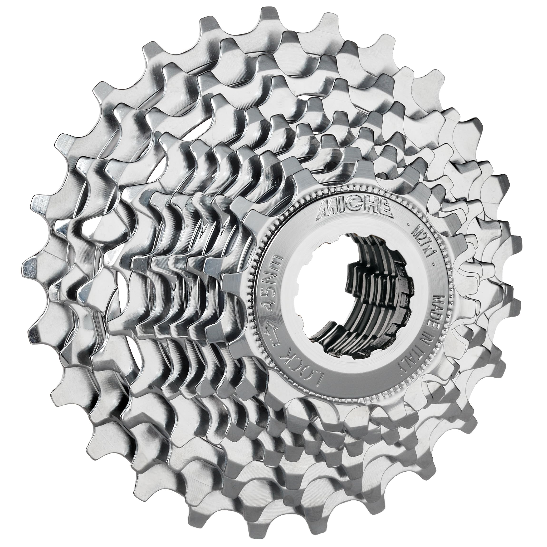 Miche Primato 10 Speed Cassette, Silver, 12/29t, Compatible with Campagnolo — image 1