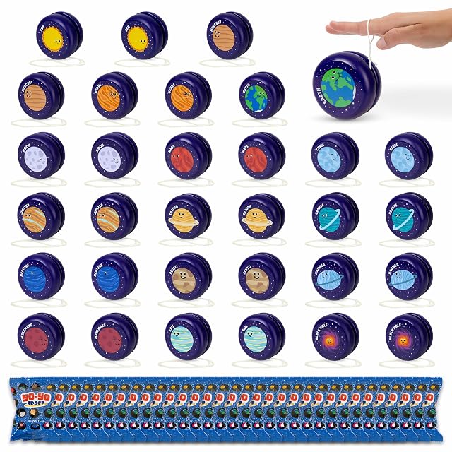 BONNYCO Yoyo Niños del Espacio Pack 32 Regalos Cumpleaños Niños Colegio