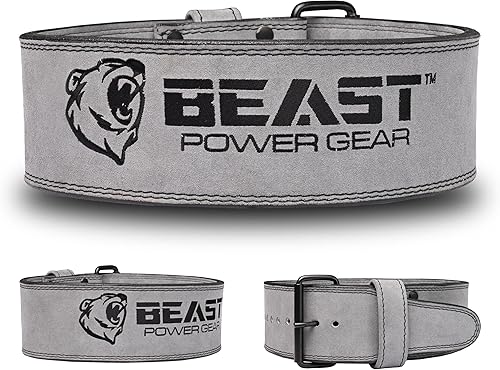 Miniatura 2 de Beast Power Gear Cinturones de levantamiento de pesas, correa libre de 4 pulgadas de ancho, 0.394 in de grosor para levantamiento de pesas,