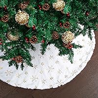 Vista 141 de Mr. Pen Christmas Tree Skirt - 48 inches, Faux Fur, White