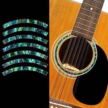 新撰組　豪華装飾インレイ　アコースティックギター Amazon | Jockomo アコースティックギター の サウンドホールに