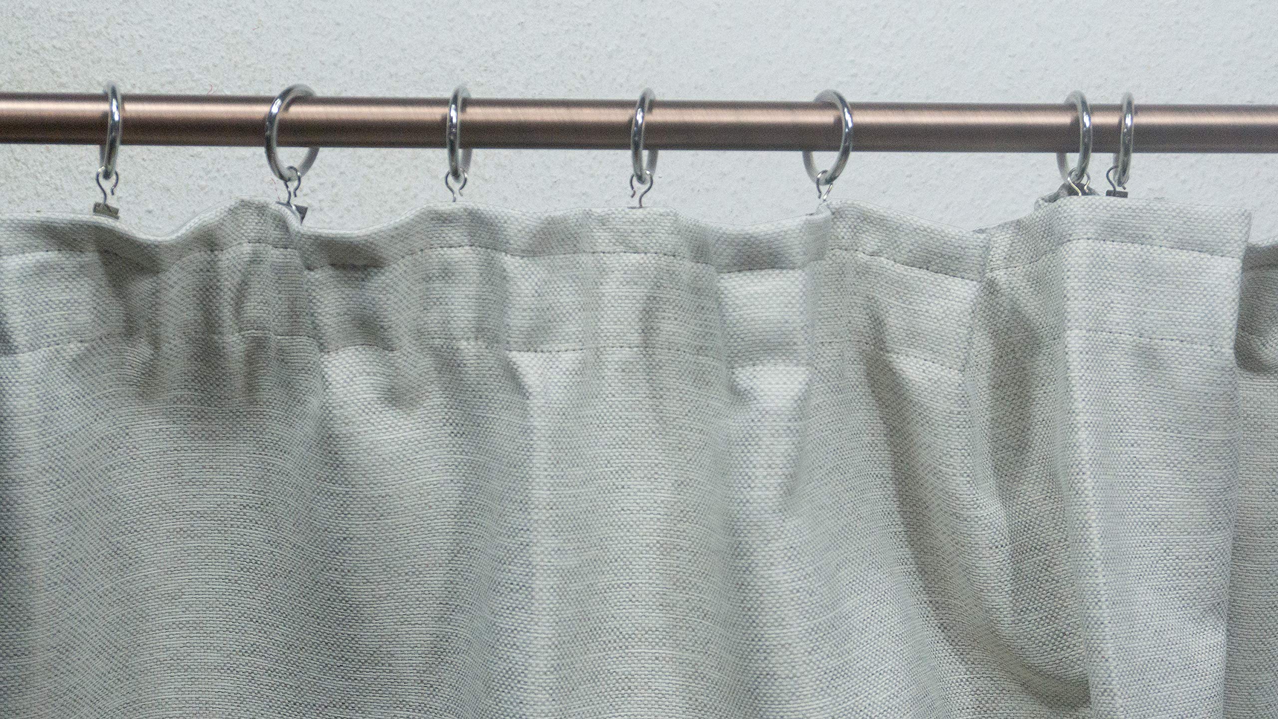 Vorhänge 2er Set Vorhang für Kinderzimmer Schlafzimmer Wohnzimmer Elegant Gardine mit Ösen/Taschenband/Kräuselband (202 Creme ; mit Kräuselband ; 140cm x 175cm)
