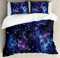 Vista 251 de Ambesonne Juego de funda de edredón de baloncesto, silueta de jugador de baloncesto, promoción de campeonato de competencia de atleta, juego de ropa