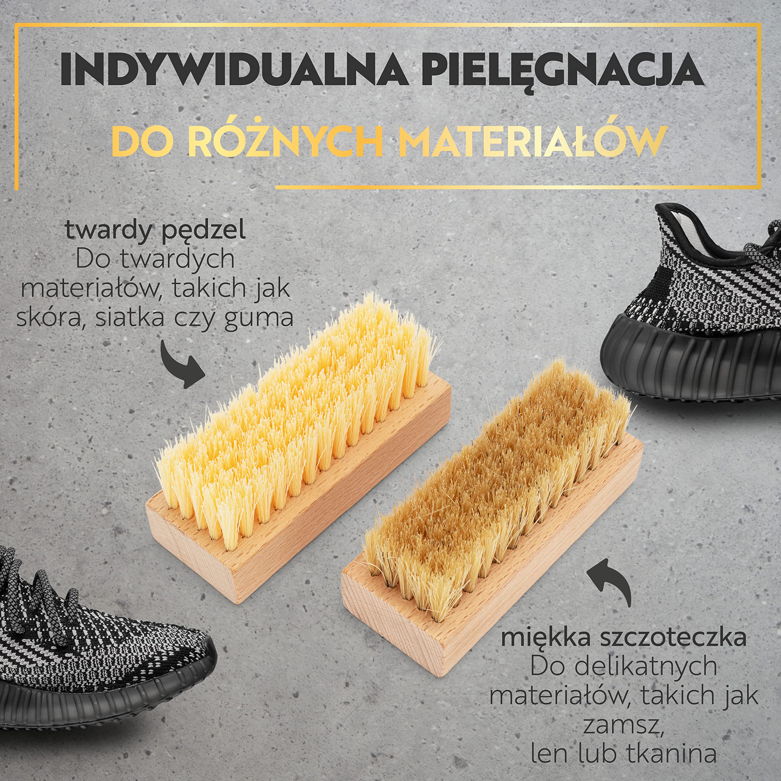 Canzt Zestaw do Czyszczenia Butów Black Box – Profesjonalny sneaker cleaner do zamszu, nubuku, skóry, tekstyliów – Pełen zestaw do pielęgnacji