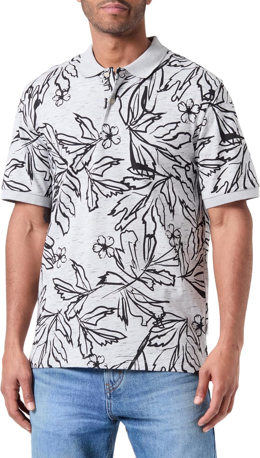 JACK & JONES JORLAFAYETTE AOP SS POLO Polo Tişört Erkek