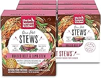 Vista 11 de The Honest Kitchen One Pot Stews: Estofado de salmón y pollo a fuego lento con arroz integral y brócoli Alimento húmedo para perros, 10.5 oz x6