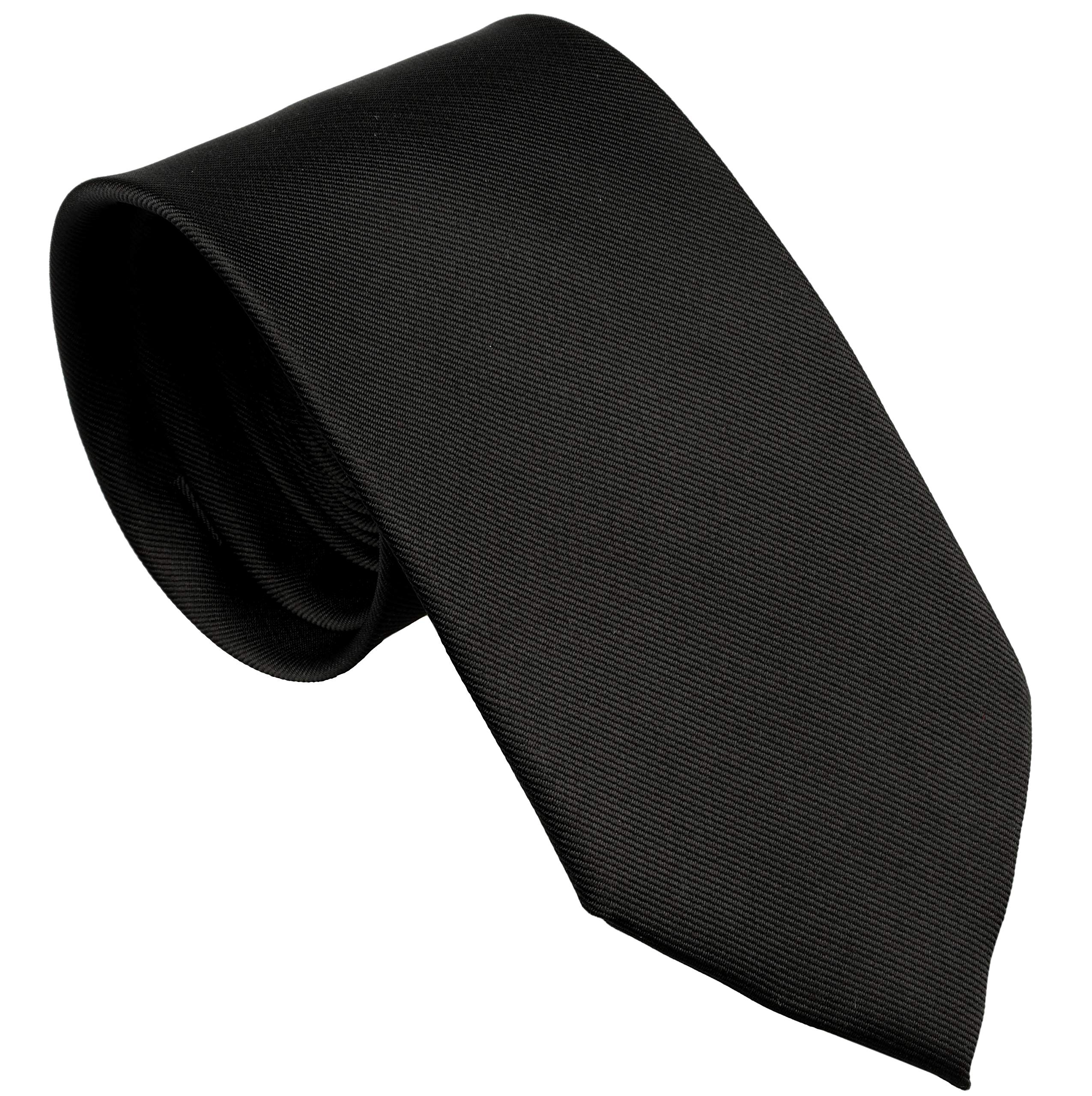 ZENXUSExtra Long Solid Tie for Men Big and Tall, 63 or 70 inch XL Plain Ties