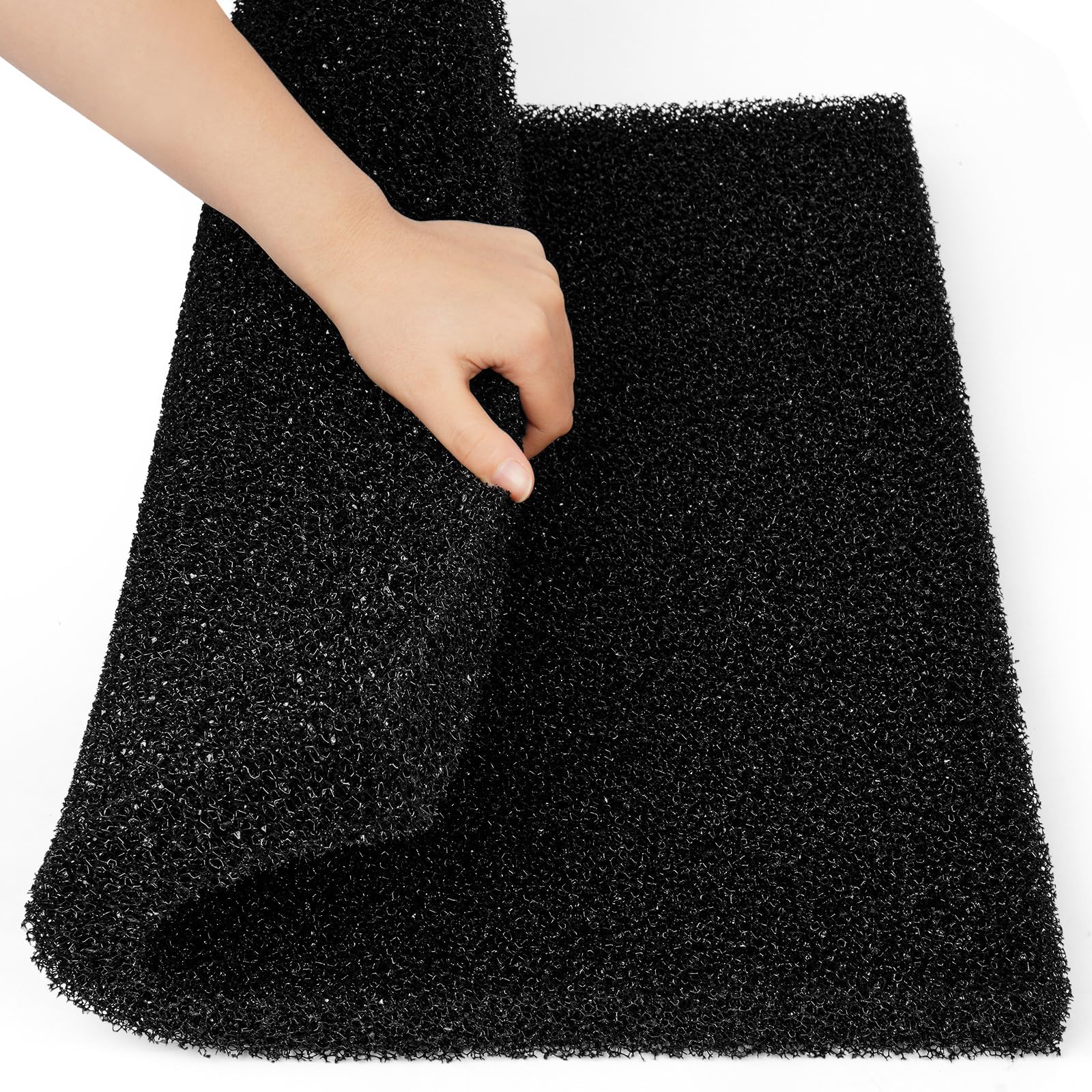 Aquarium Filter Sponge Pad, Filter Media Floss Foam Sponges | Filter Accessories for Fish Tanks and Ponds Water Filtration (47 x 47 x 4 cm, 20PPI)
