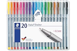 Staedtler Triplus Fineliner Pens, Set of 20