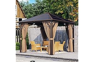 Aoxun's Enchanting 10x10 Pergola: An Oasis of Shade and Style