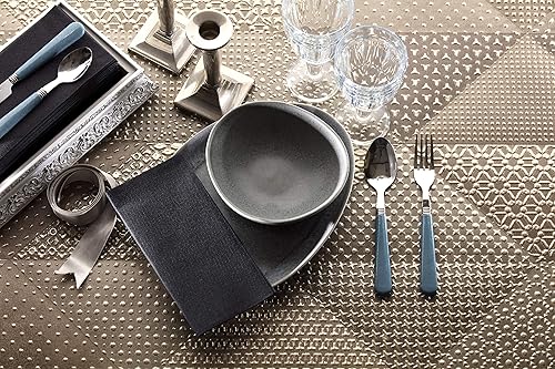 Vista 73 de Servilletas de papel azules Tela desechable de lino como servilletas de cena Toallas de mano Toallas de mano Servilletas de papel suaves