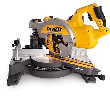 Dewalt Dcs777t2 Scie A Onglets Radiale 2016 Mm Sans Fil Avec 2 Batteries Xr Flexvolt 6 A 54 V Jaune Noir Amazon Fr Bricolage