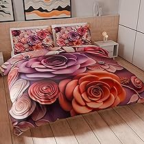 PETTI Artigiani Italiani – Set Copripiumino Matrimoniale Maxi 260×220 cm (2 Federe 75×50 cm Incluse), Parure Copripiumino Microfibra con Stampa Digitale Floreale 05 17 – Made in Italy