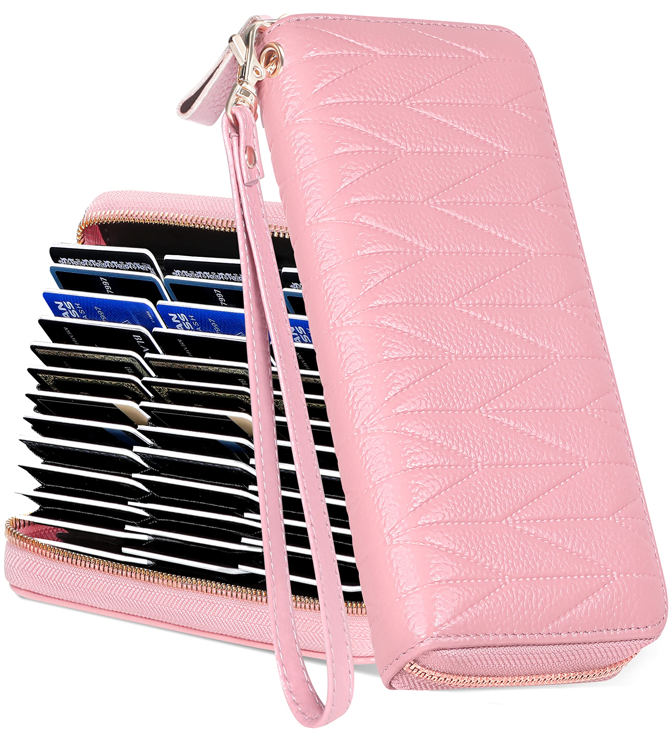 Bistup Credit Card Holders Wallets Women Womens Ladies Long Genuine