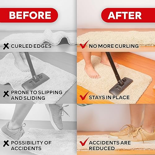 Miniatura 4 de XFasten - Cinta adhesiva de doble cara para alfombras, para suelos laminados y de duela, sin residuos, 3 pulgadas x 20 yardas